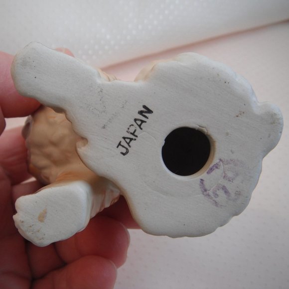 Vintage Dog Figurine Ceramic Porcelain White Brown Japan Lot of 2 - Picture 12 of 12